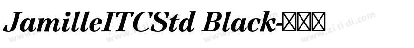 JamilleITCStd Black字体转换